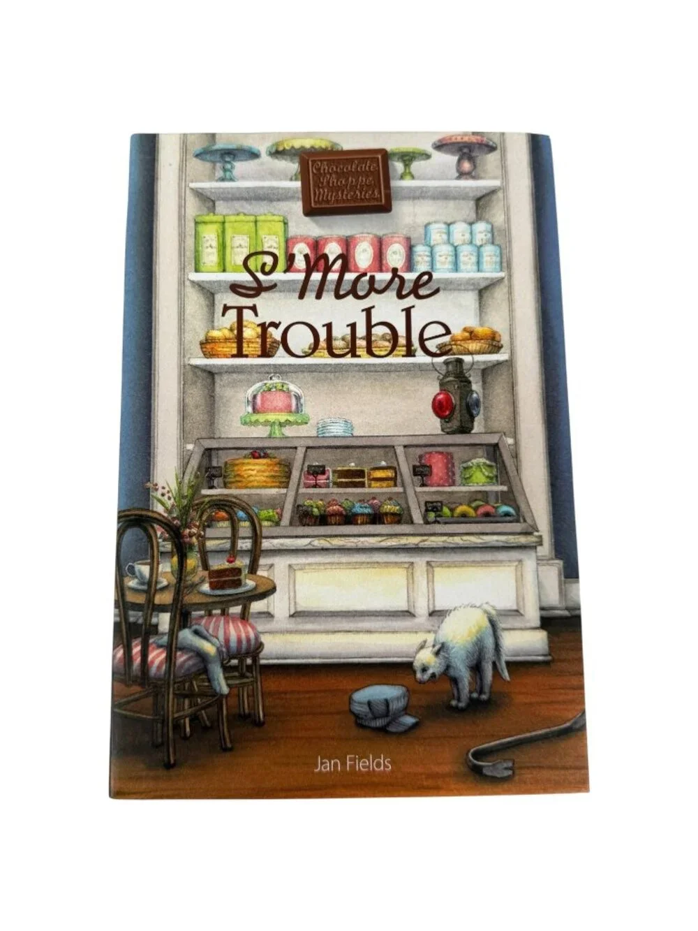 S'More Trouble A Chocolate Shoppe Mystery By Jan Fields Hardcover Dust Jacket‎